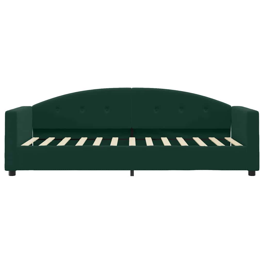 vidaXL Slaapbank met matras 80x200 cm fluweel donkergroen groen, foto 4