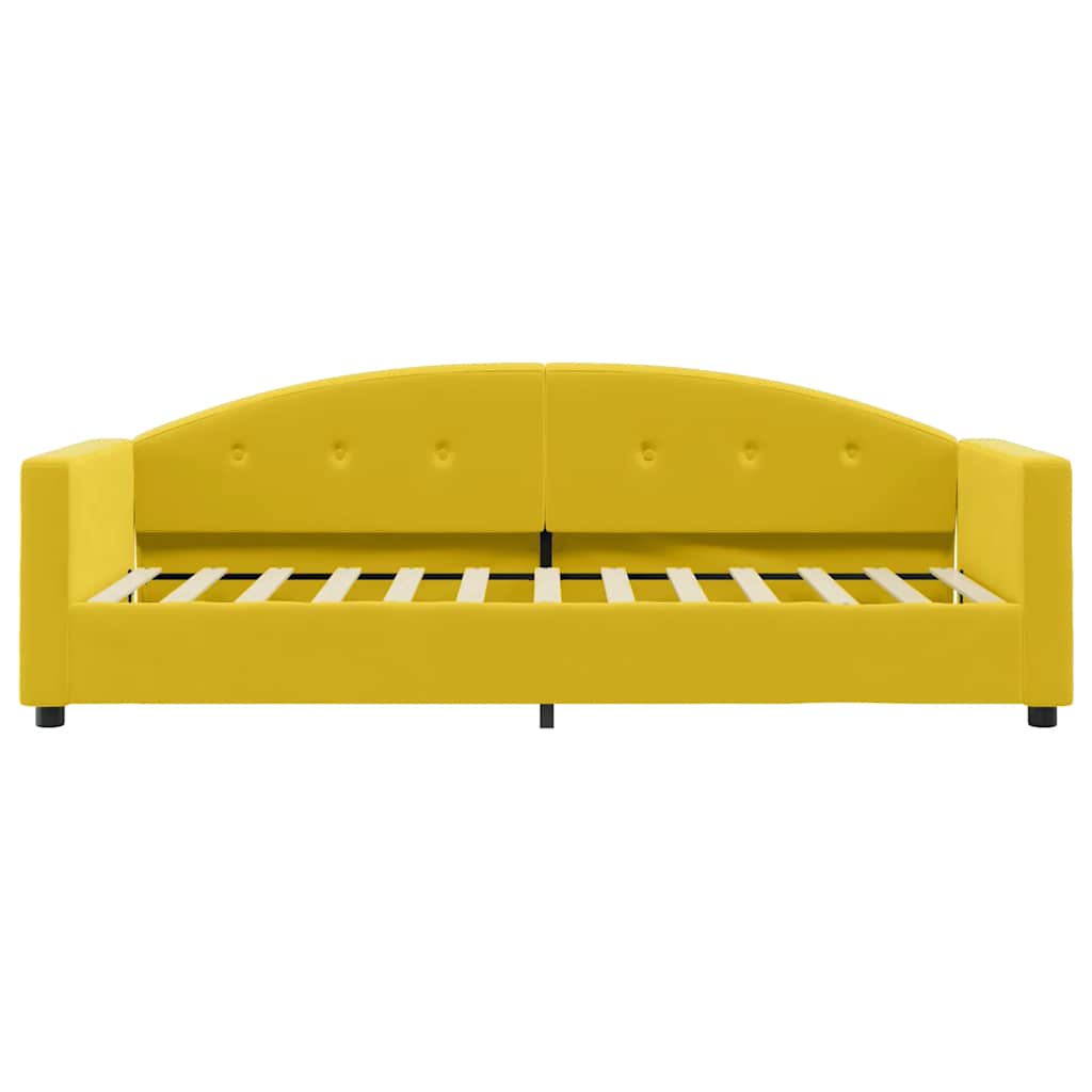 vidaXL Slaapbank met matras 80x200 cm fluweel geel, foto 4