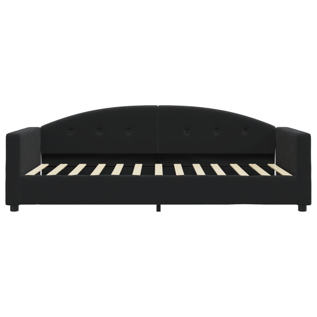 vidaXL Slaapbank met matras 90x200 cm fluweel zwart, foto 4