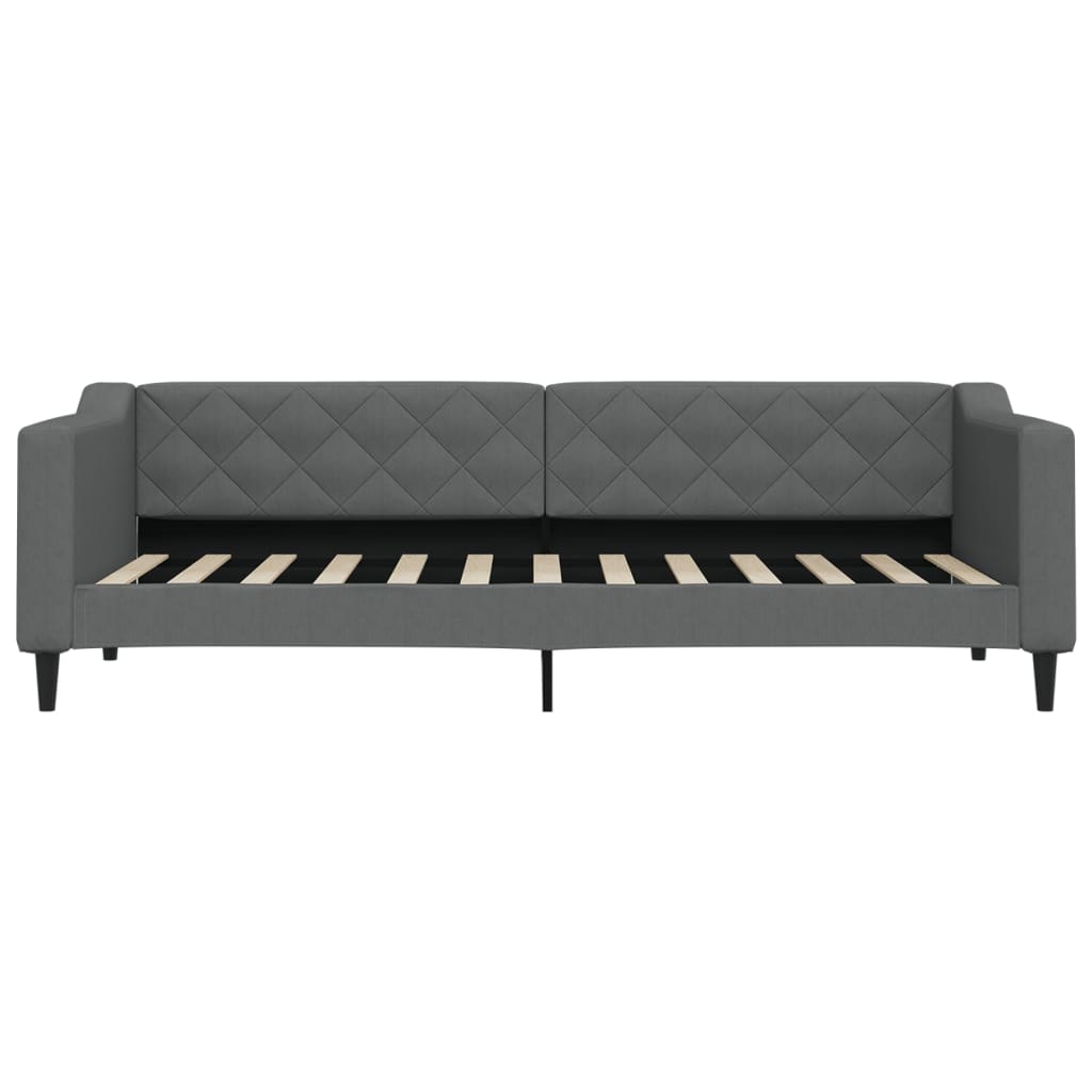 vidaXL Slaapbank met matras 80x200 cm stof donkergrijs grijs, foto 4