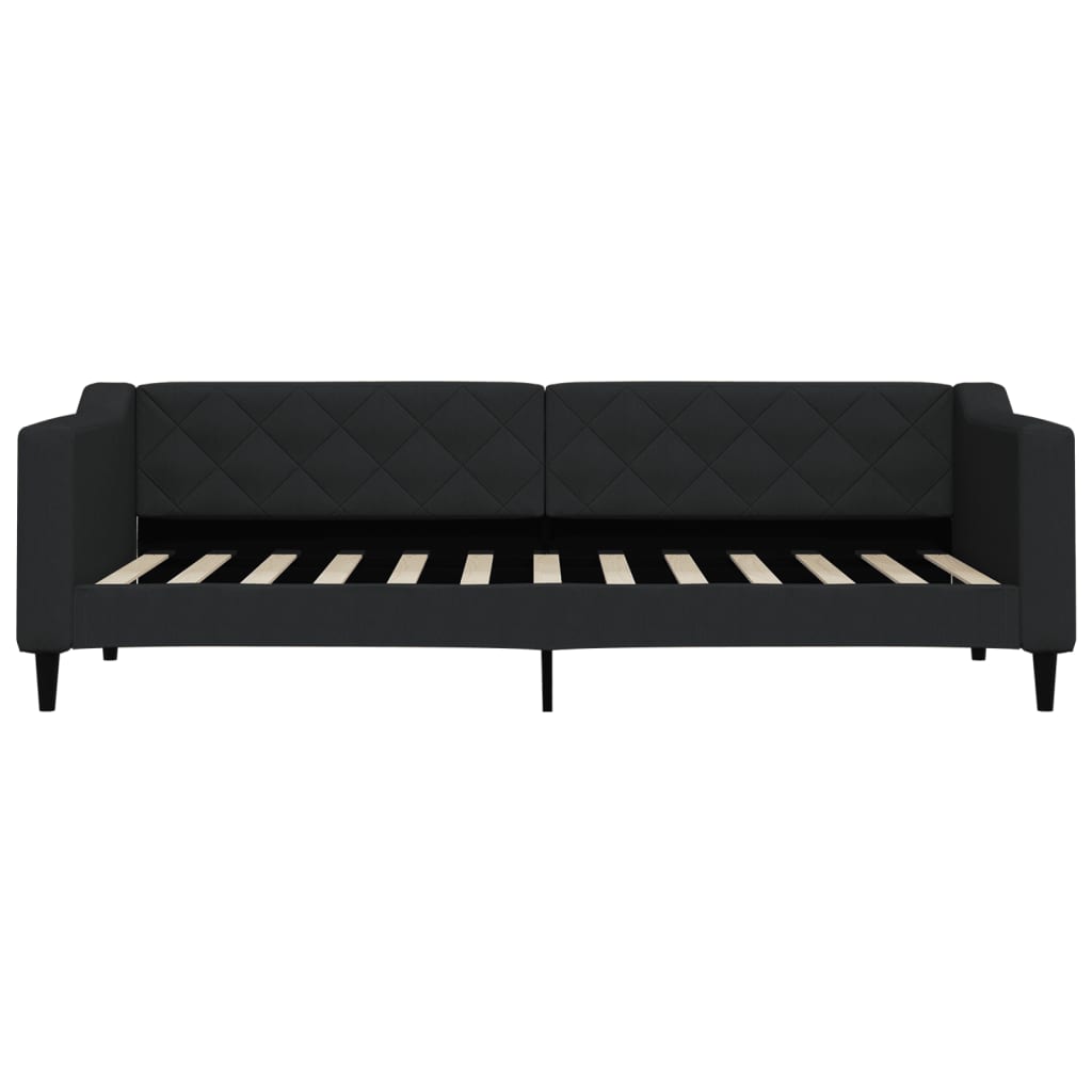 vidaXL Slaapbank met matras 80x200 cm stof zwart, foto 4