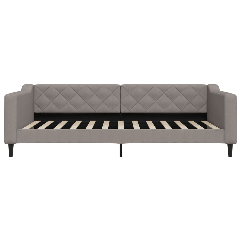 vidaXL Slaapbank met matras 100x200 cm stof taupe, foto 4