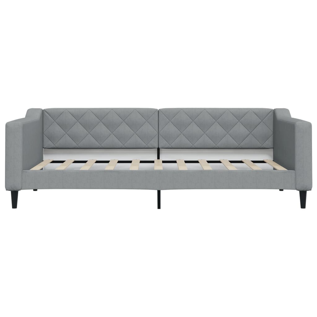 vidaXL Slaapbank met matras 90x190 cm stof lichtgrijs grijs, foto 4