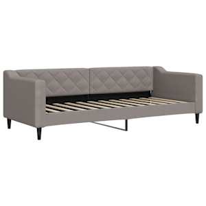 Válenda s přistýlkou taupe 80 x 200 cm textil - obrázek 4