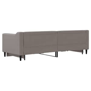 Válenda s přistýlkou taupe 80 x 200 cm textil - obrázek 9