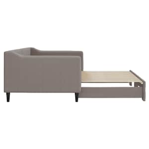 Válenda s přistýlkou taupe 90 x 200 cm textil - obrázek 8