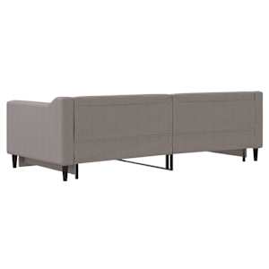Válenda s přistýlkou taupe 90 x 200 cm textil - obrázek 9