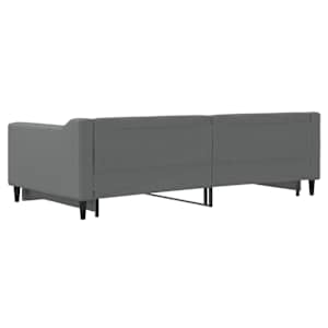 Válenda s přistýlkou tmavě šedá 100 x 200 cm textil - obrázek 9