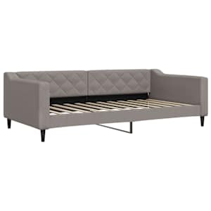 Válenda s přistýlkou taupe 100 x 200 cm textil - obrázek 4