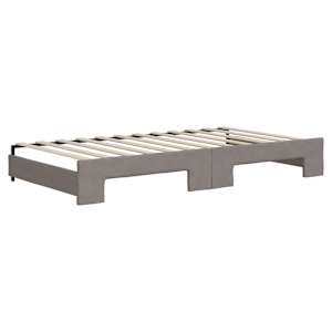 Válenda s přistýlkou a matracemi taupe 100 x 200 cm textil - obrázek 5