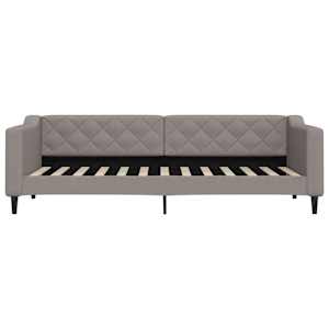 Válenda s přistýlkou a zásuvkami taupe 80 x 200 cm textil - obrázek 5