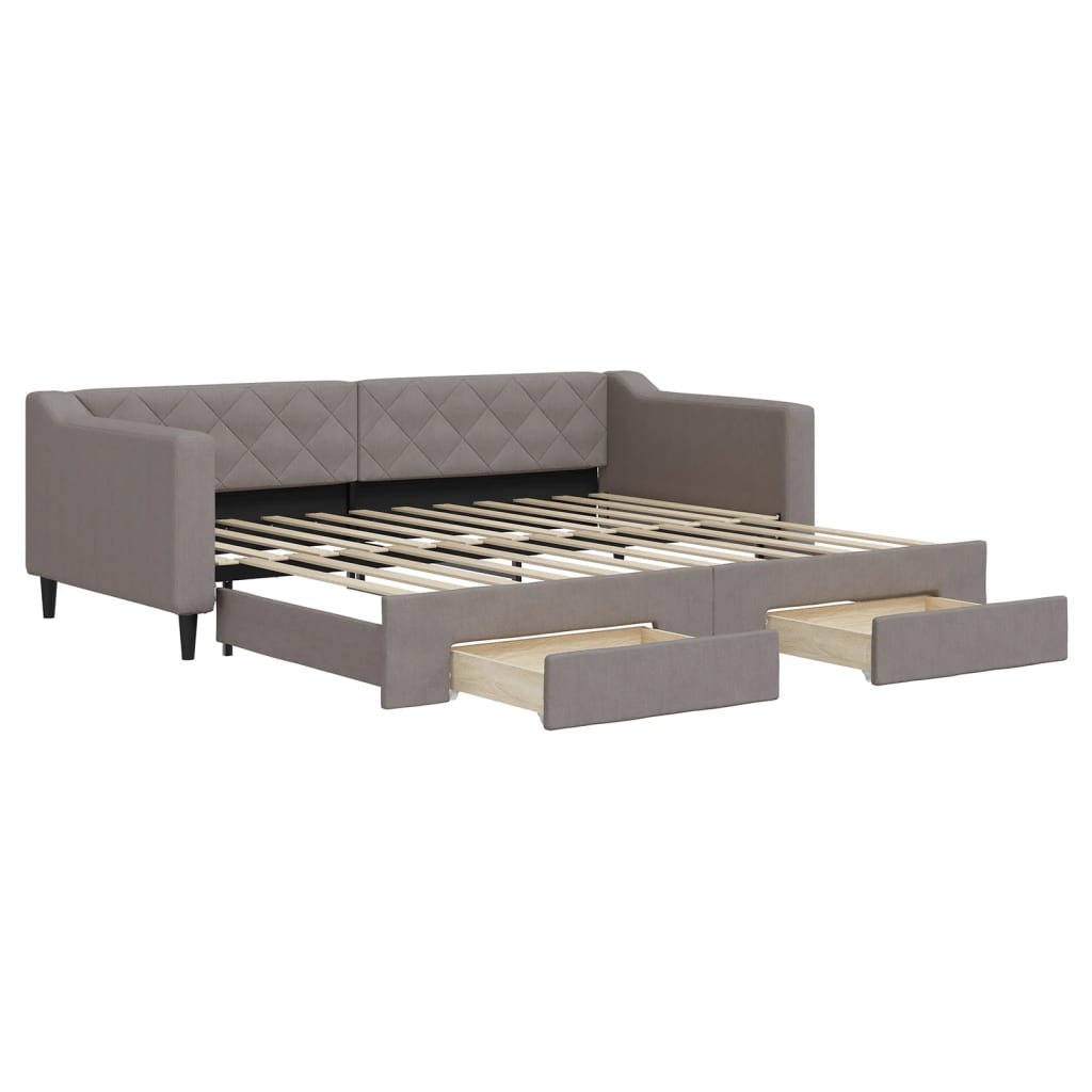 vidaXL    Taupe 90x200 .  &