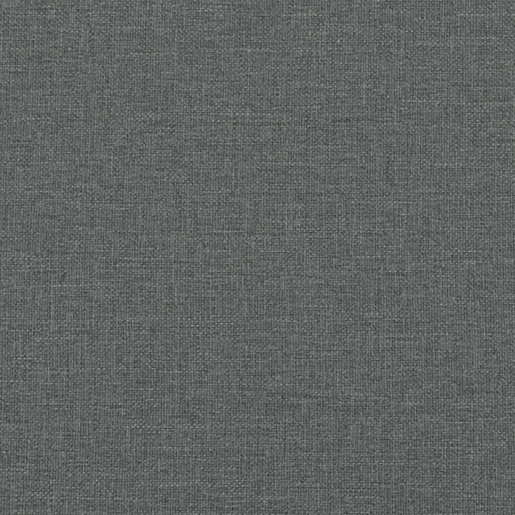 Uttrekkbar dagseng med skuffer mørkegrå 90x190 cm stoff - Bilde 9
