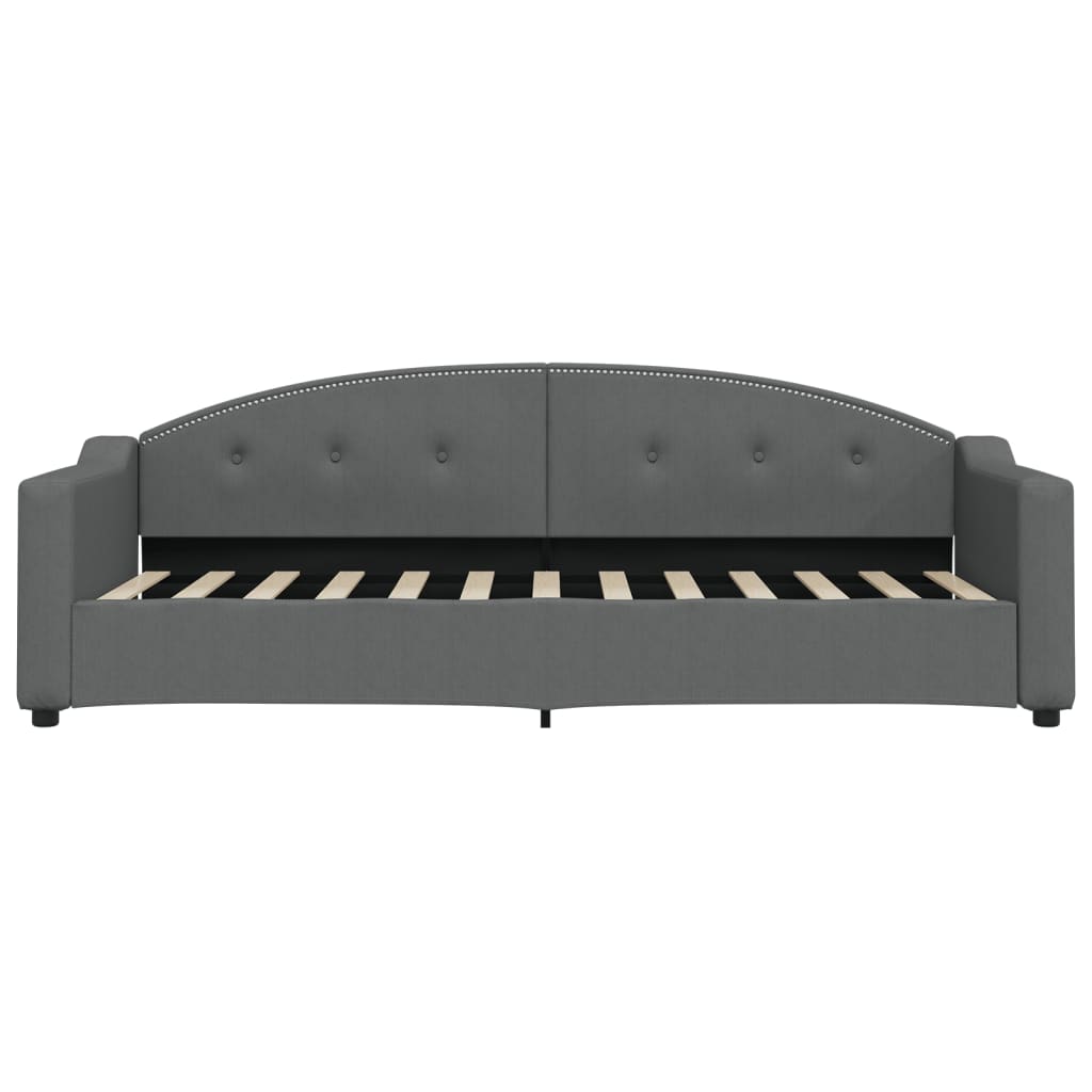 vidaXL Slaapbank met matras 80x200 cm stof donkergrijs grijs, foto 4