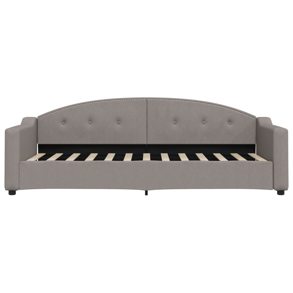 vidaXL Slaapbank met matras 80x200 cm stof taupe, foto 4