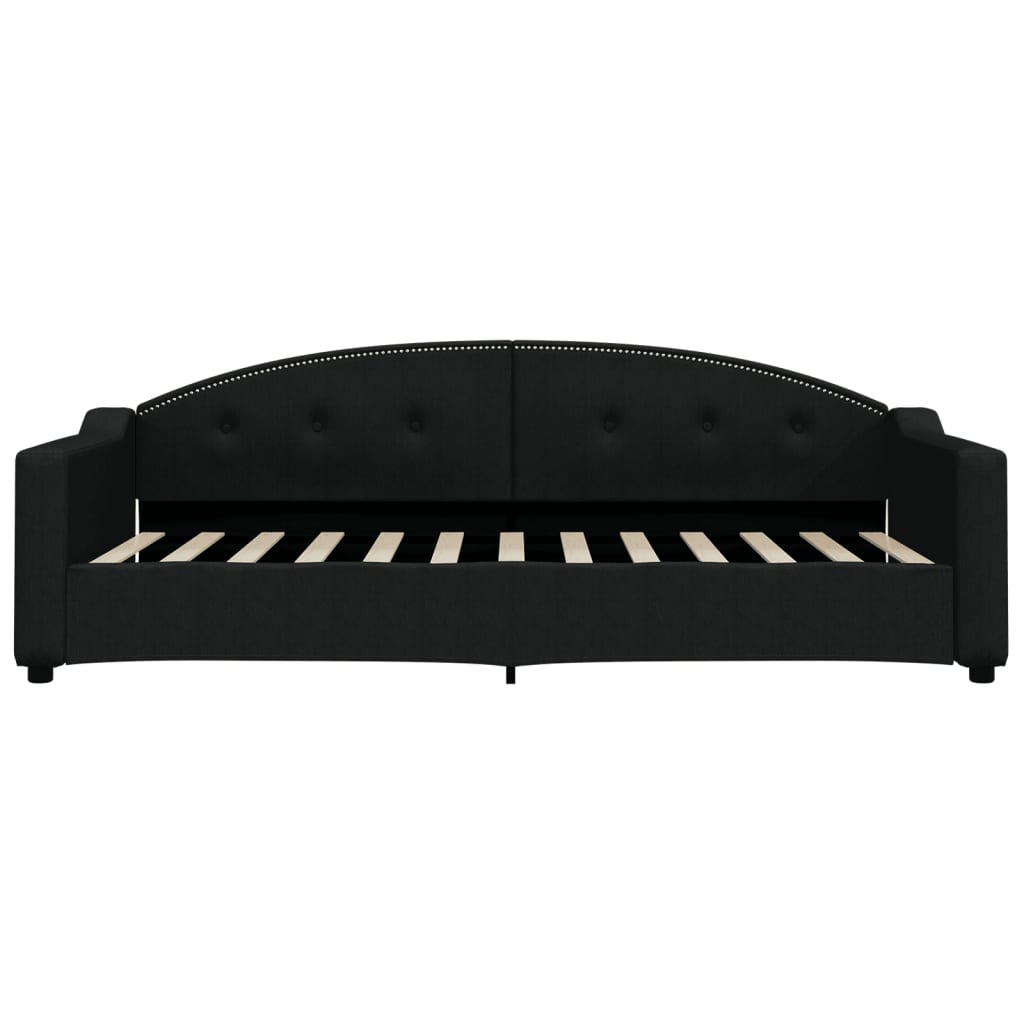 vidaXL Slaapbank met matras 90x200 cm stof zwart, foto 4