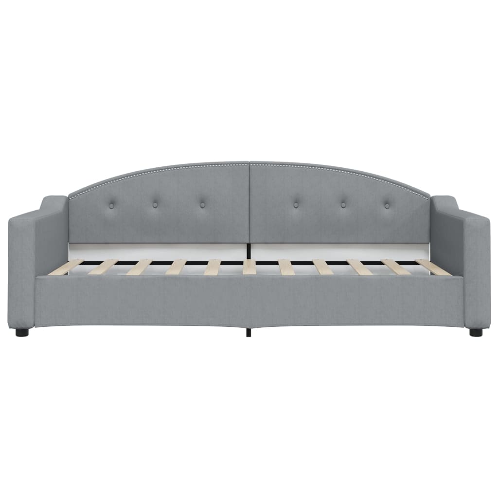 vidaXL Slaapbank met matras 90x190 cm stof lichtgrijs grijs, foto 4