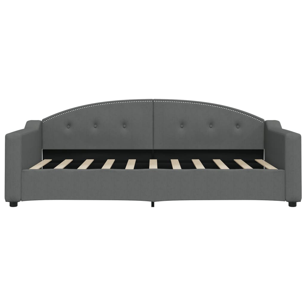 vidaXL Slaapbank met matras 90x190 cm stof donkergrijs grijs, foto 4