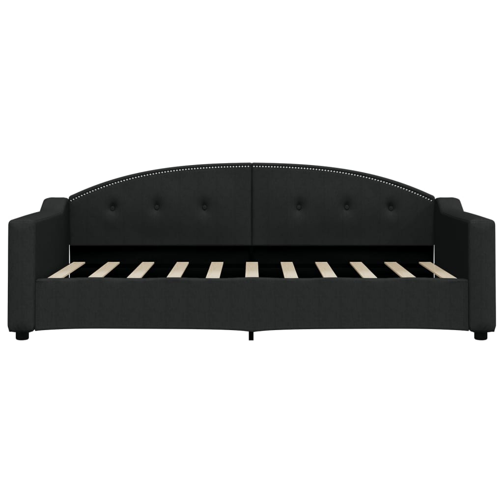 vidaXL Slaapbank met matras 90x190 cm stof zwart, foto 4