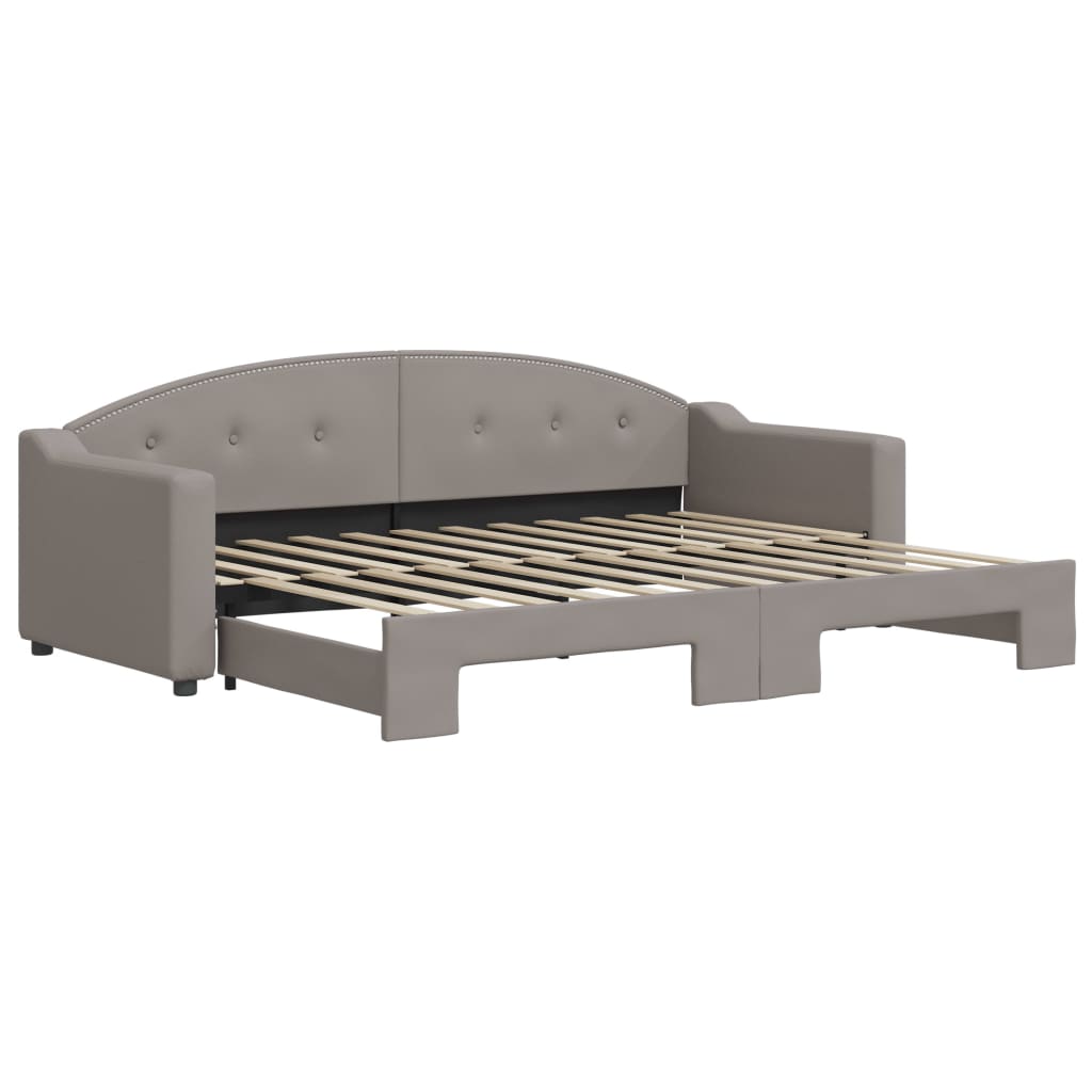 vidaXL Válenda s přistýlkou taupe 80 x 200 cm textil
