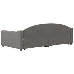 Válenda s přistýlkou taupe 100 x 200 cm textil - obrázek 5