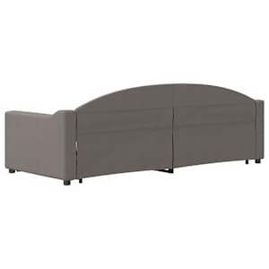 Válenda s přistýlkou a zásuvkami taupe 80 x 200 cm textil - obrázek 5