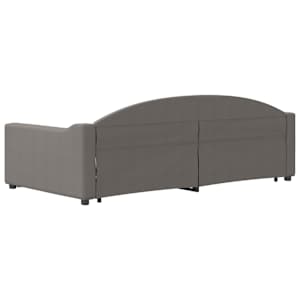 Válenda s přistýlkou a zásuvkami taupe 100 x 200 cm textil - obrázek 5