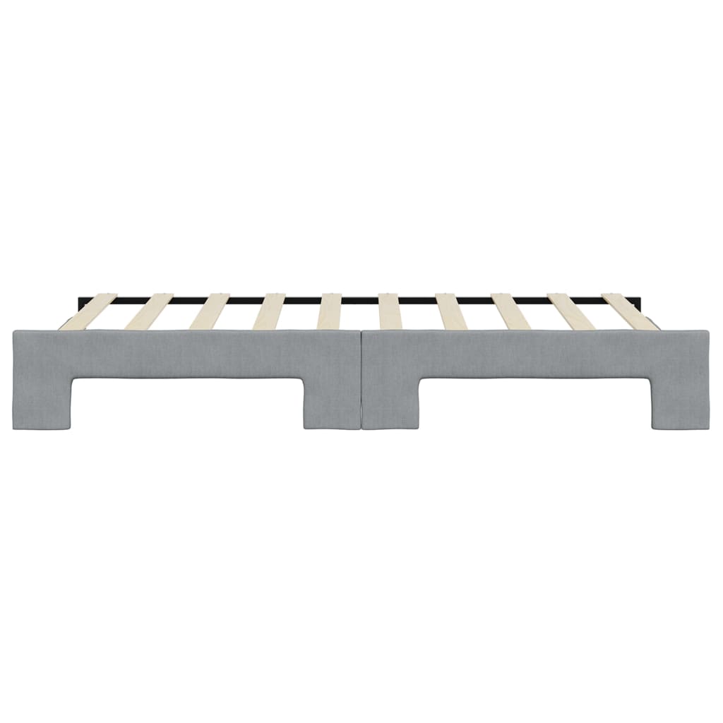 Vuodesohva rullilla vaaleanharmaa 90x190 cm kangas - Image 9