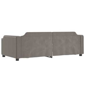 Válenda s přistýlkou a zásuvkami taupe 80 x 200 cm textil - obrázek 7