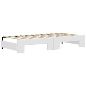 Válenda s přistýlkou bílá 90 x 200 cm umělá kůže - obrázek 8