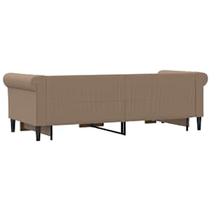 Válenda s přistýlkou cappuccino 90 x 200 cm umělá kůže - obrázek 5