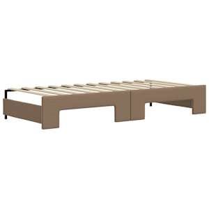 Válenda s přistýlkou cappuccino 90 x 200 cm umělá kůže - obrázek 8