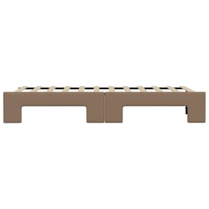 Válenda s přistýlkou cappuccino 90 x 200 cm umělá kůže - obrázek 9