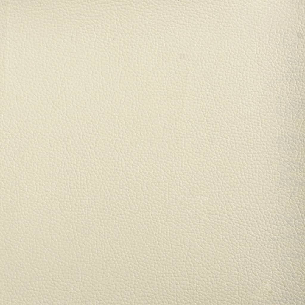 vidaXL Slaapbank met onderschuifbed en lades 90x200 cm kunstleer crème, foto 2