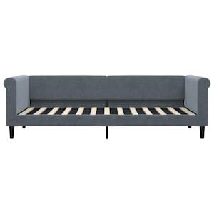 Válenda s přistýlkou tmavě šedá 80 x 200 cm samet - obrázek 7