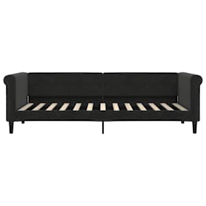 Válenda s přistýlkou černá 80 x 200 cm samet - obrázek 7