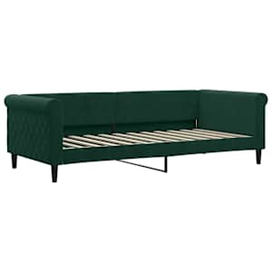 Válenda s přistýlkou tmavě zelená 90 x 200 cm samet - obrázek 6
