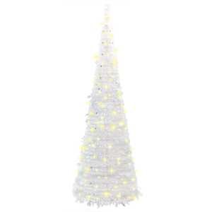Umělý vánoční stromek pop-up 150 LED diod bílý 180 cm - obrázek 5