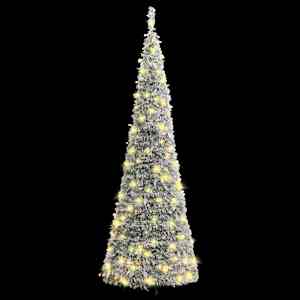 Umělý vánoční stromek pop-up zasněžený 50 LED diod 120 cm - obrázek 2