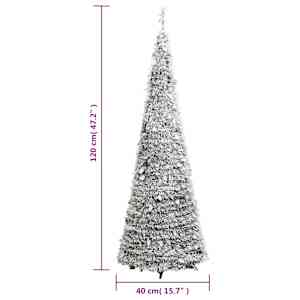 Umělý vánoční stromek pop-up zasněžený 50 LED diod 120 cm - obrázek 9