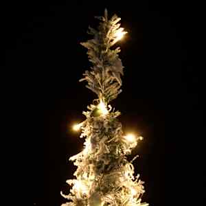 Umělý vánoční stromek pop-up zasněžený 100 LED diod 150 cm - obrázek 3
