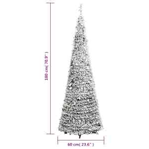 Umělý vánoční stromek pop-up zasněžený 150 LED diod 180 cm - obrázek 9