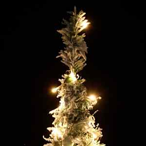 Umělý vánoční stromek pop-up zasněžený 200 LED diod 210 cm - obrázek 3