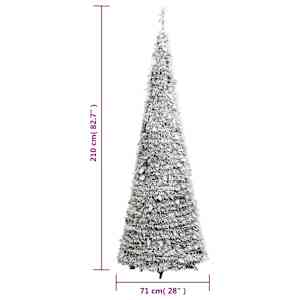 Umělý vánoční stromek pop-up zasněžený 200 LED diod 210 cm - obrázek 9