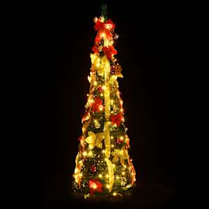 Umělý vánoční stromek pop-up 200 LED diod zelený 210 cm - obrázek 2
