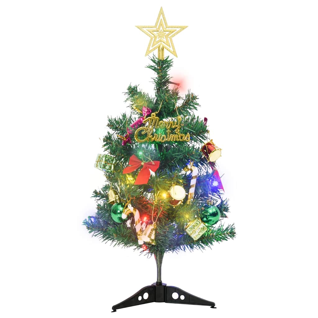 Mini Artificial Pre-lit Christmas Tree Set with 30 LEDs (23.6 in) & 20 LEDs (17. - Picture 17 of 22