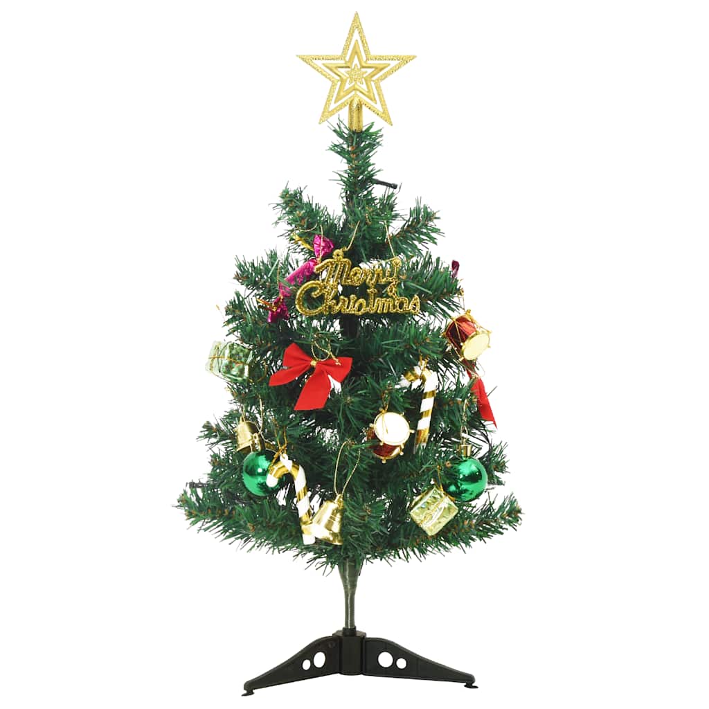 Mini Artificial Pre-lit Christmas Tree Set with 30 LEDs (23.6 in) & 20 LEDs (17. - Picture 18 of 22