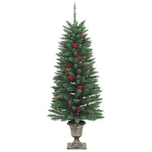 Umělé vánoční stromky 2 ks 100 LED diod zelené 120 cm - obrázek 4