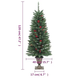 Umělé vánoční stromky 2 ks 100 LED diod zelené 120 cm - obrázek 10