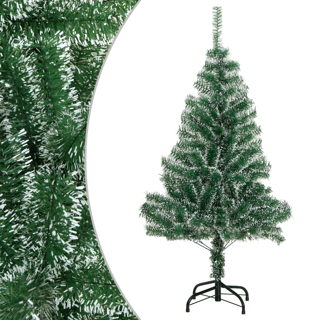 vidaXL Künstlicher Weihnachtsbaum Beschneit Grün 150 cm